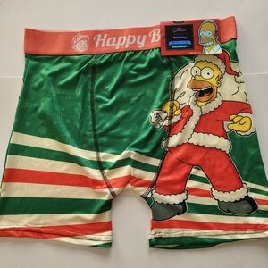 Simpsons Christmas boxer brief 1-pair Mens Size L